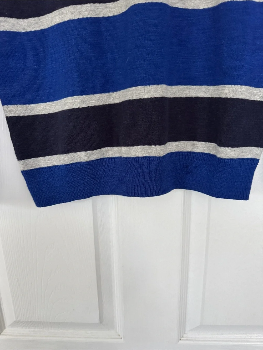 GAP boys xl 12 Royal Blue Striped Crewneck Sweater
